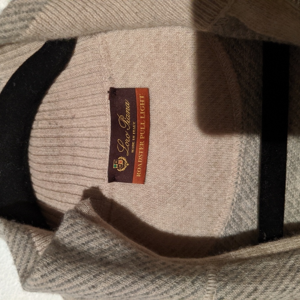 Loro Piana roadster light 1/4 zip Cashmere - Picture 3 of 4